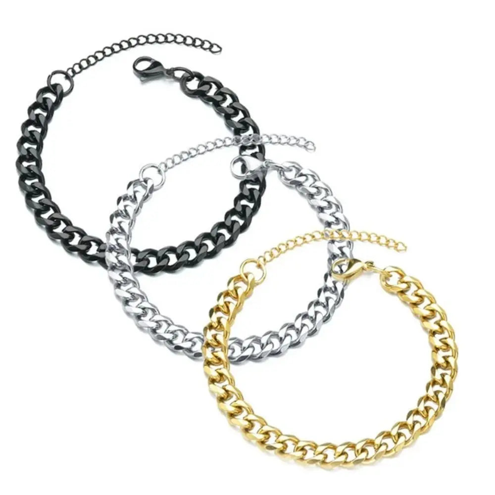 Cuban Chain Men’s Bracelet Classic Stainless Steel