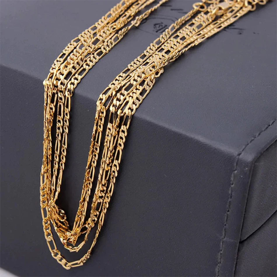 Exquisite Fashion 18K Gold Filled Necklace For Women & Men