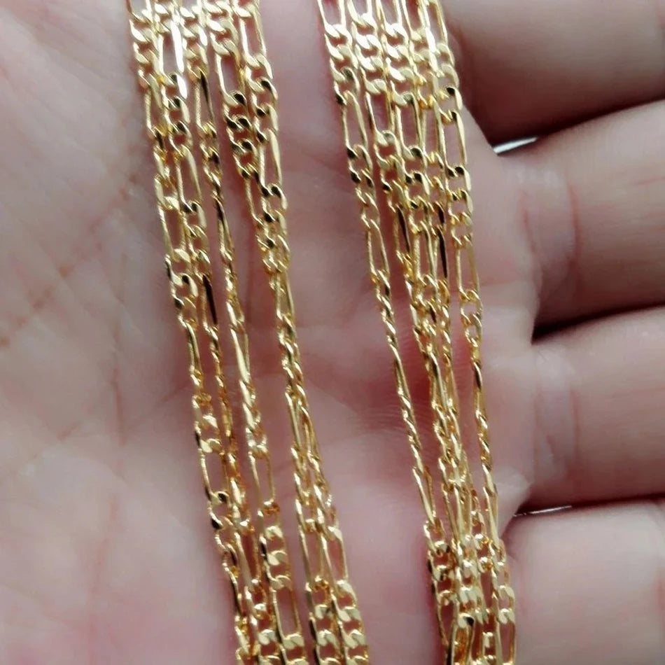 Exquisite Fashion 18K Gold Filled Necklace For Women & Men