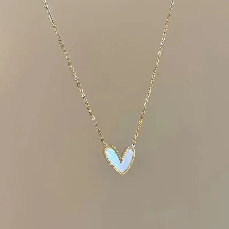 Sterling Silver Round Zircon Necklace Minimalist Style