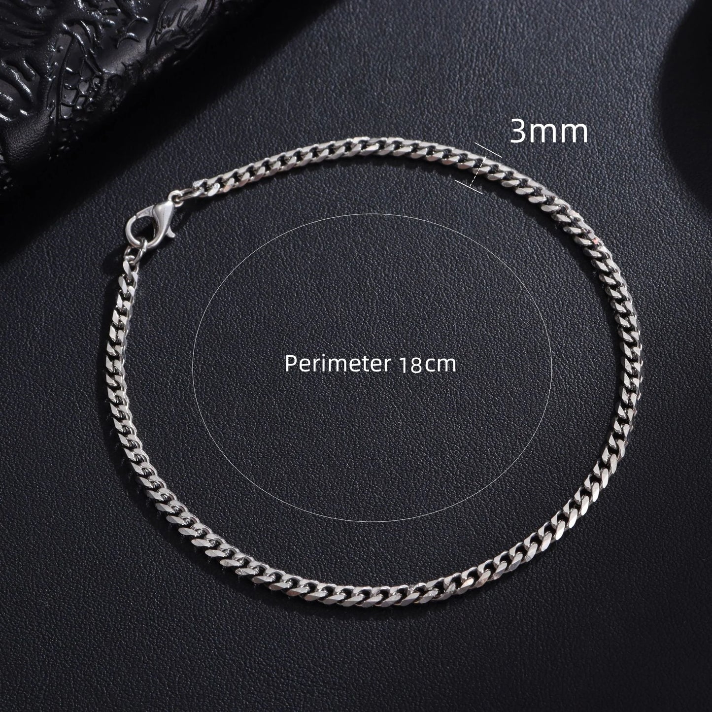 Cuban Chain Men Bracelet Classic Stainless Steel