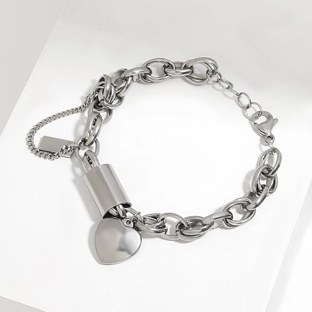 DZ Gold Thick Chain Bracelets for Women