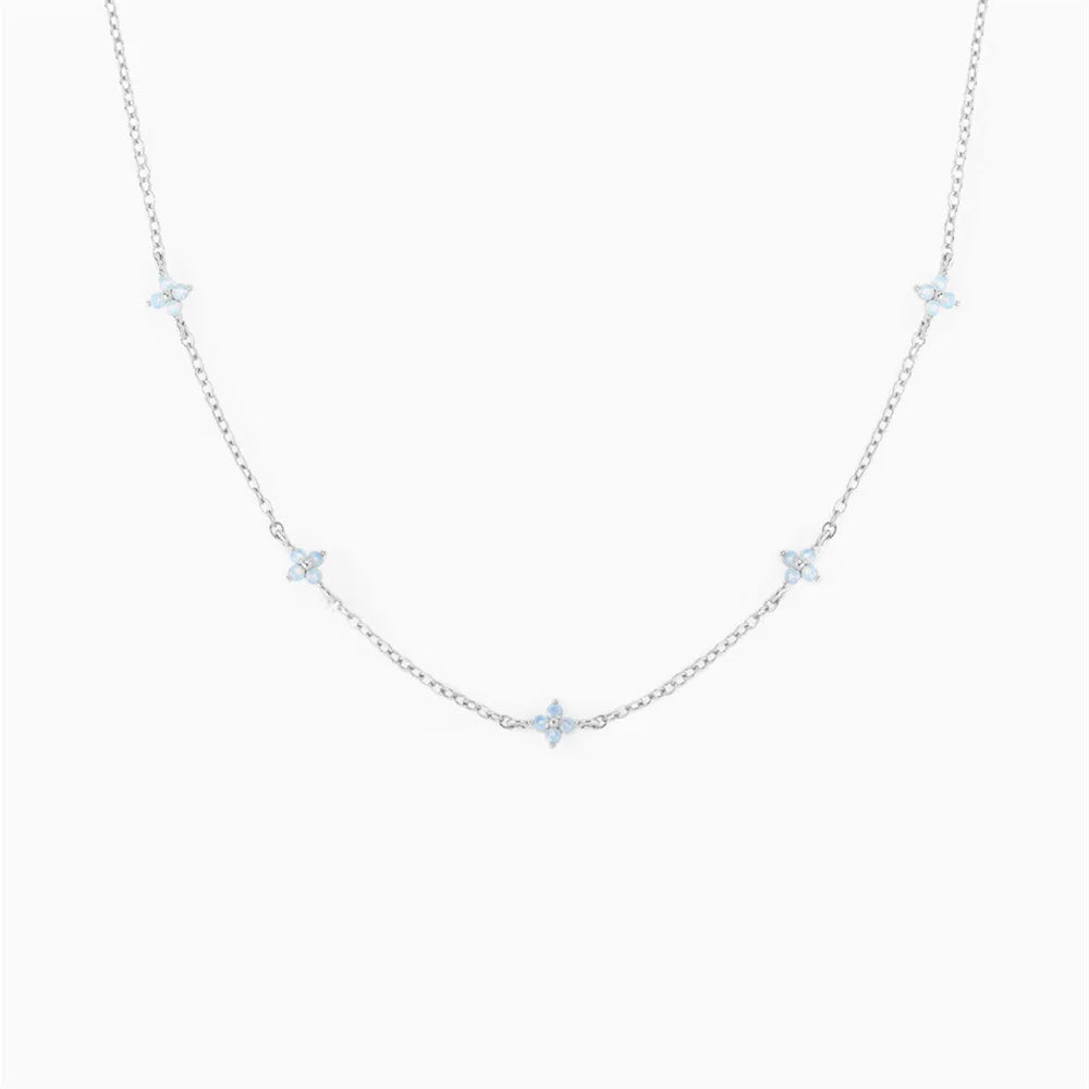 Crystal Clover Choker Necklace For Women/Gold