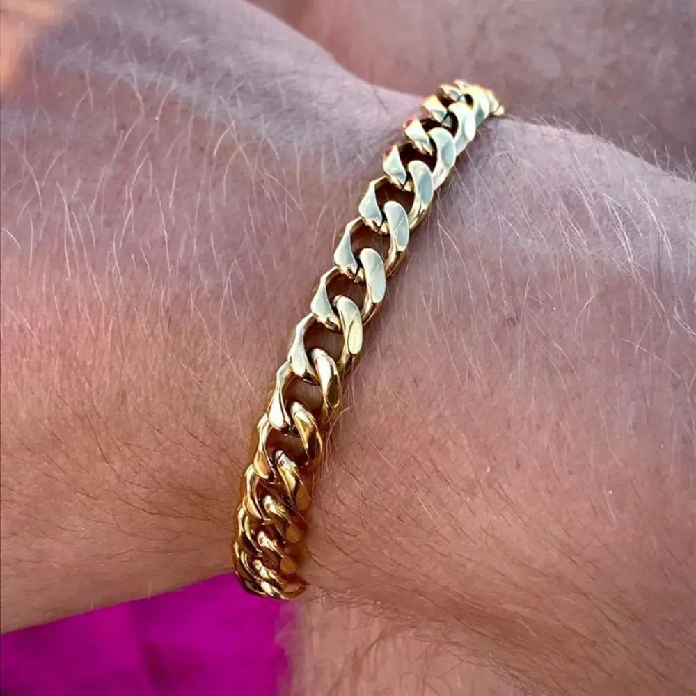Cuban Chain Men’s Bracelet Classic Stainless Steel