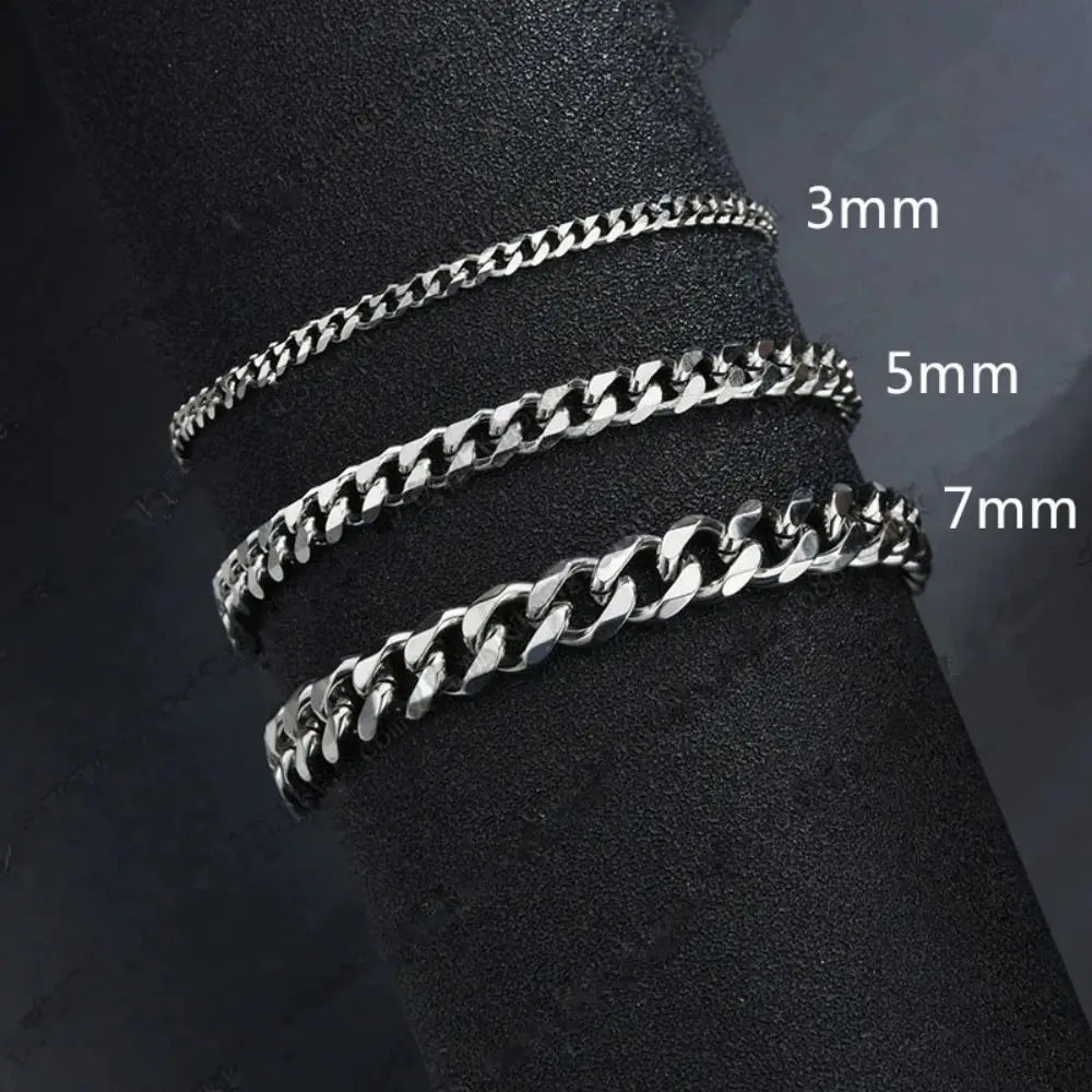 Cuban Chain Men’s Bracelet Classic Stainless Steel
