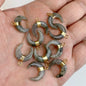 3PCS/lot Natuarl Moon Shape Gems Stone Pendants