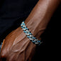 14MM Iced Prong Link Cuban Chain Bracelets for Men