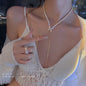 New Beads Women's Neck Chain Kpop Gold Pearl Choker Necklace