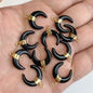 3PCS/lot Natuarl Moon Shape Gems Stone Pendants