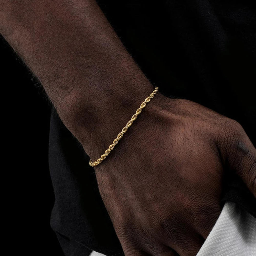 14MM Iced Prong Link Cuban Chain Bracelets for Men