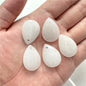 5pcs Water Drop Shape Natural Stone Pendant Accessory