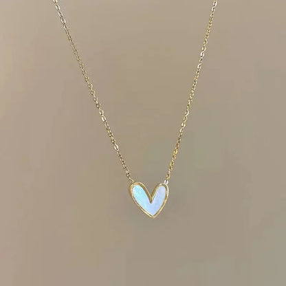 Sterling Silver Round Zircon Necklace Minimalist Style