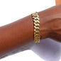 14MM Iced Prong Link Cuban Chain Bracelets for Men