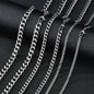 Basic Punk Stainless Steel Cuban Necklaces For Men
