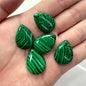5pcs Water Drop Shape Natural Stone Pendant Accessory