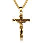 Religious Jesus Cross Stainless Steel Necklace For Men