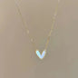 Sterling Silver Round Zircon Necklace Minimalist Style