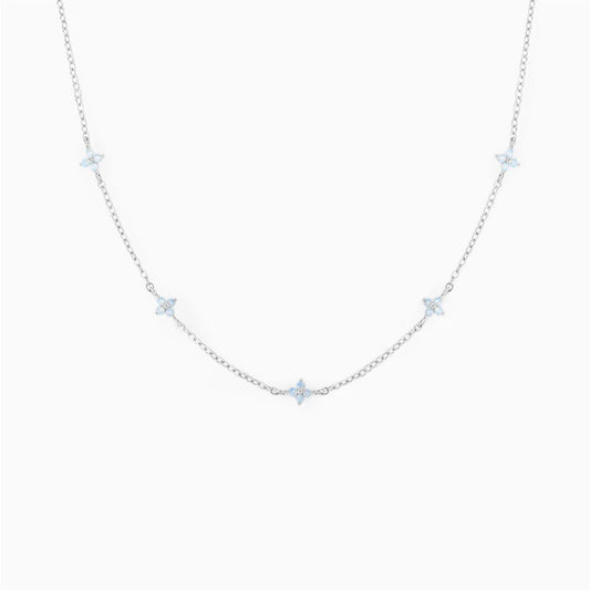 Crystal Clover Choker Necklace For Women/Gold